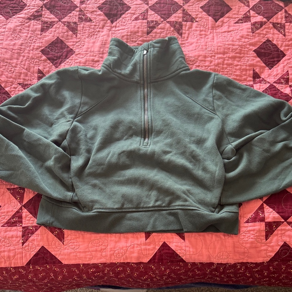 All in Motion Green Quarter-Zip Sweatshirt